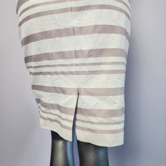 J.Crew Suiting Pink Stiped Cap Sleeve Sheath Dress | Women's 0 - Picture 8 of 11